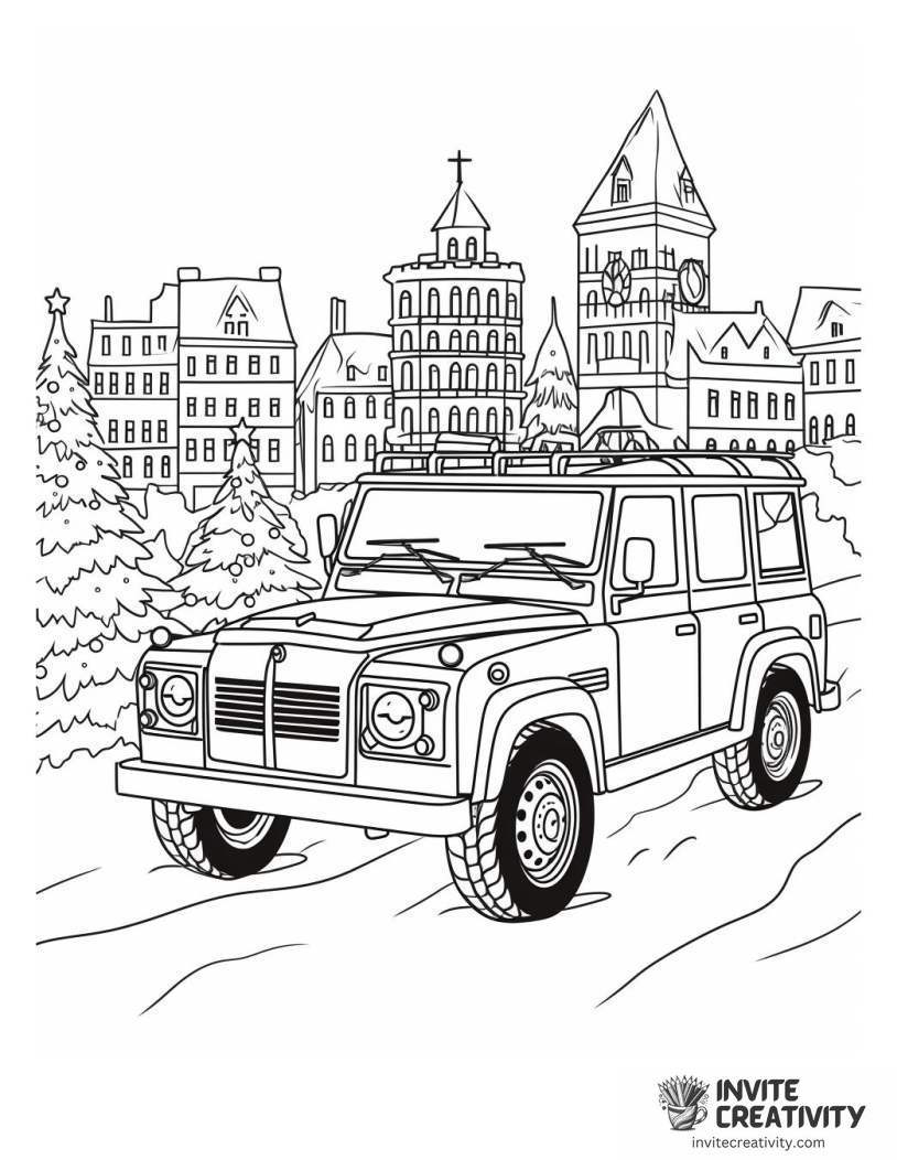 Christmas Car illustration