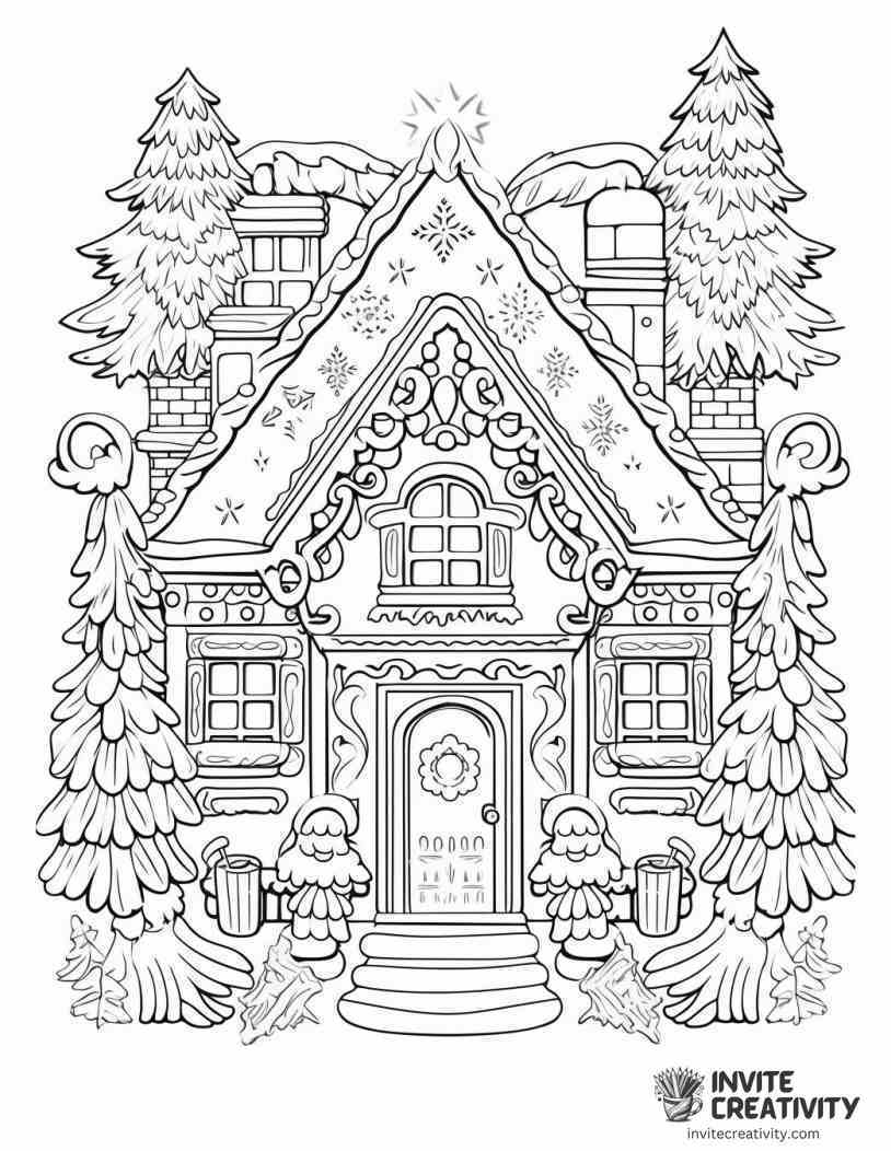Intricate Christmas Page to Color