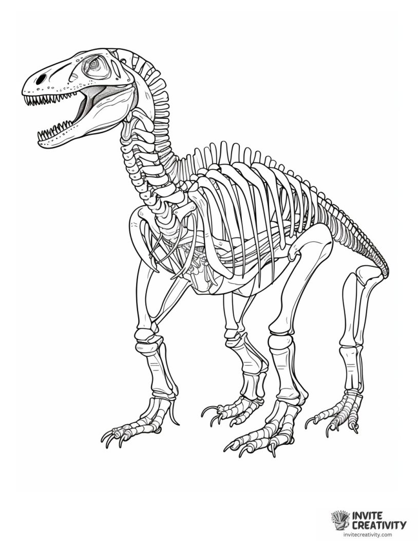allosaurus anatomy coloring page