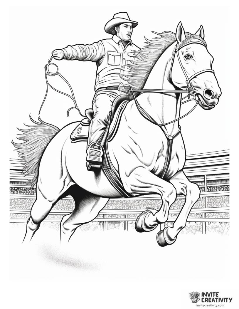 american rodeo coloring page