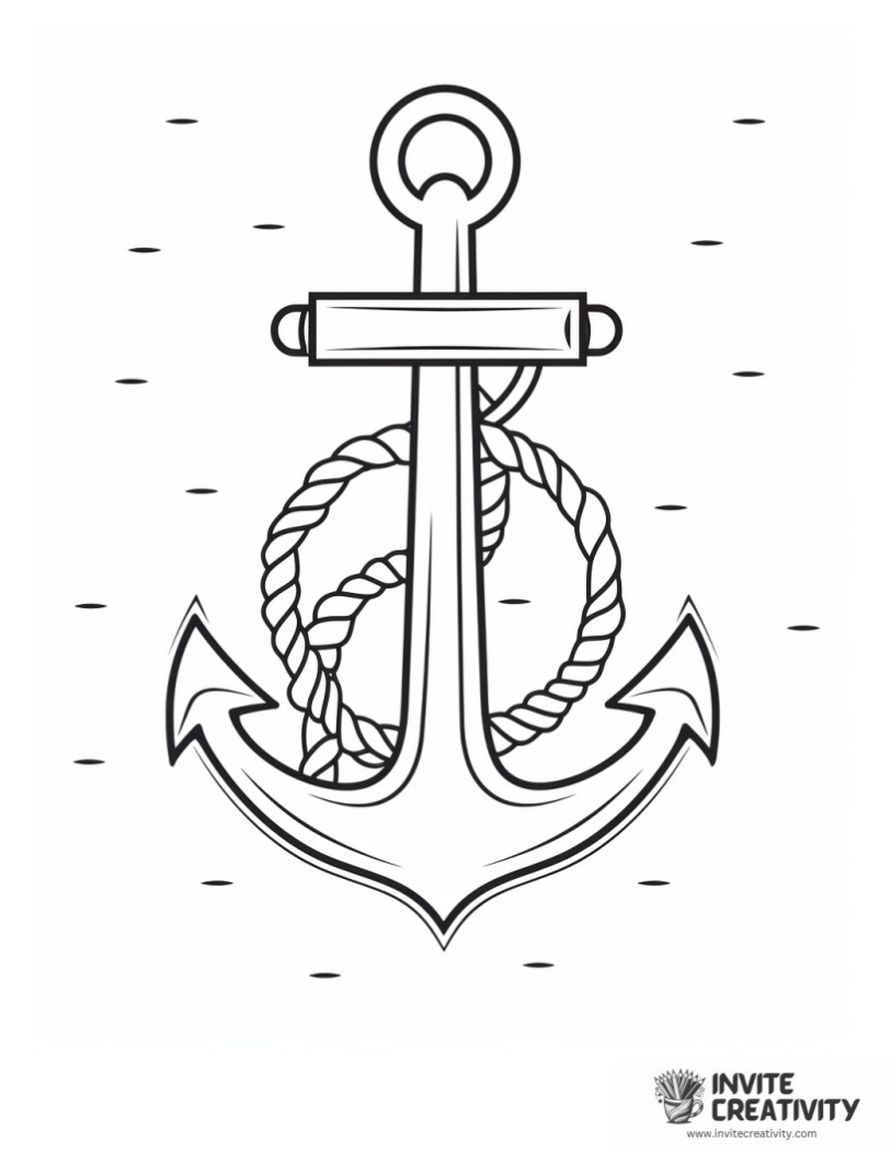 anchor coloring page