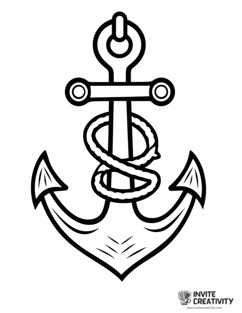anchor coloring sheet