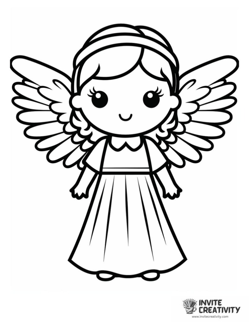 angel coloring sheet