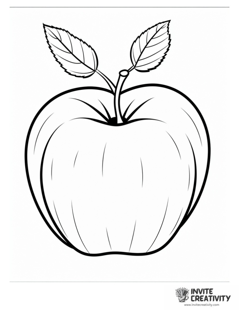 apple coloring sheet