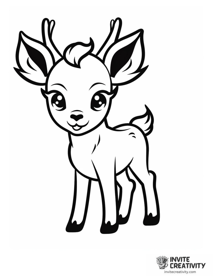 baby rudolph the red nosed reindeer Coloring page