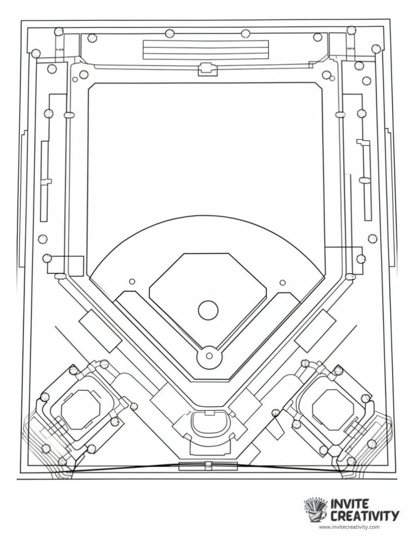 baseball base page to color