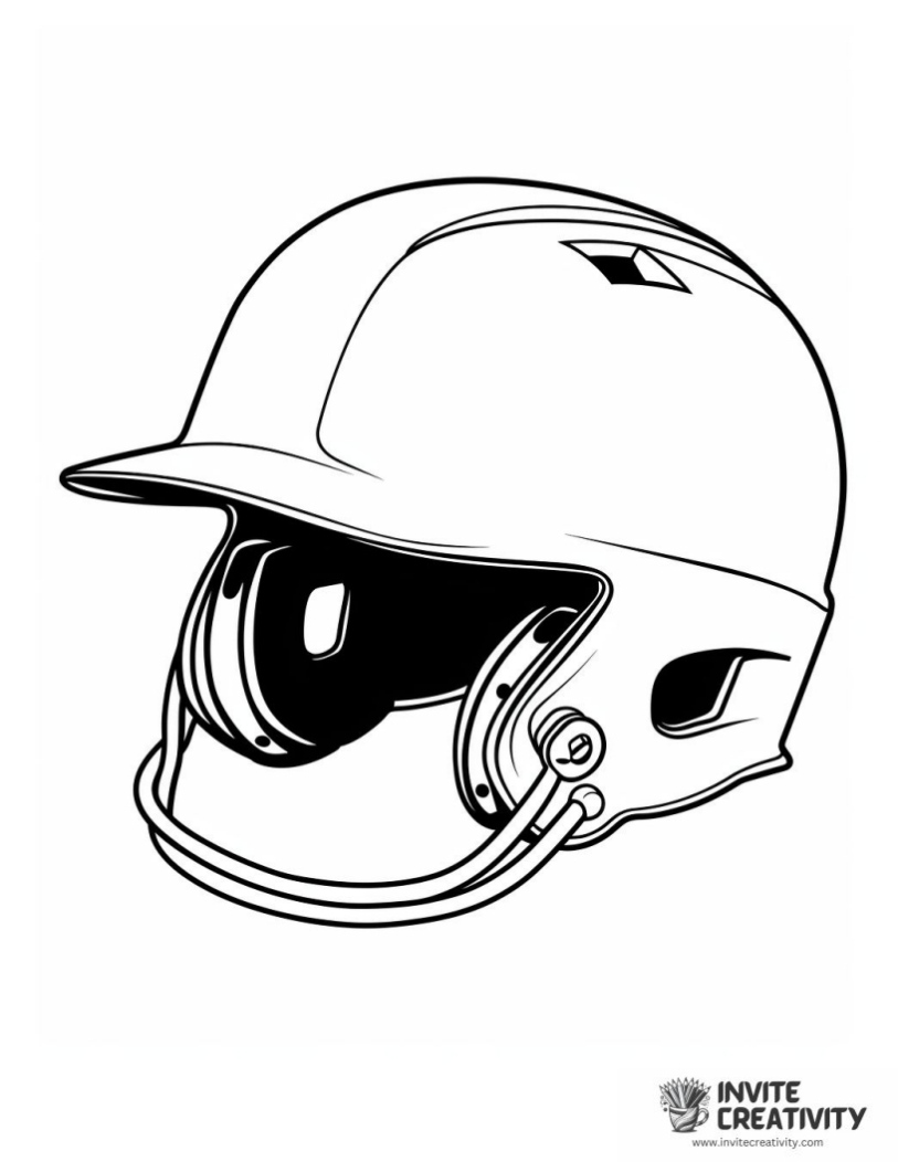 baseball helmet to color