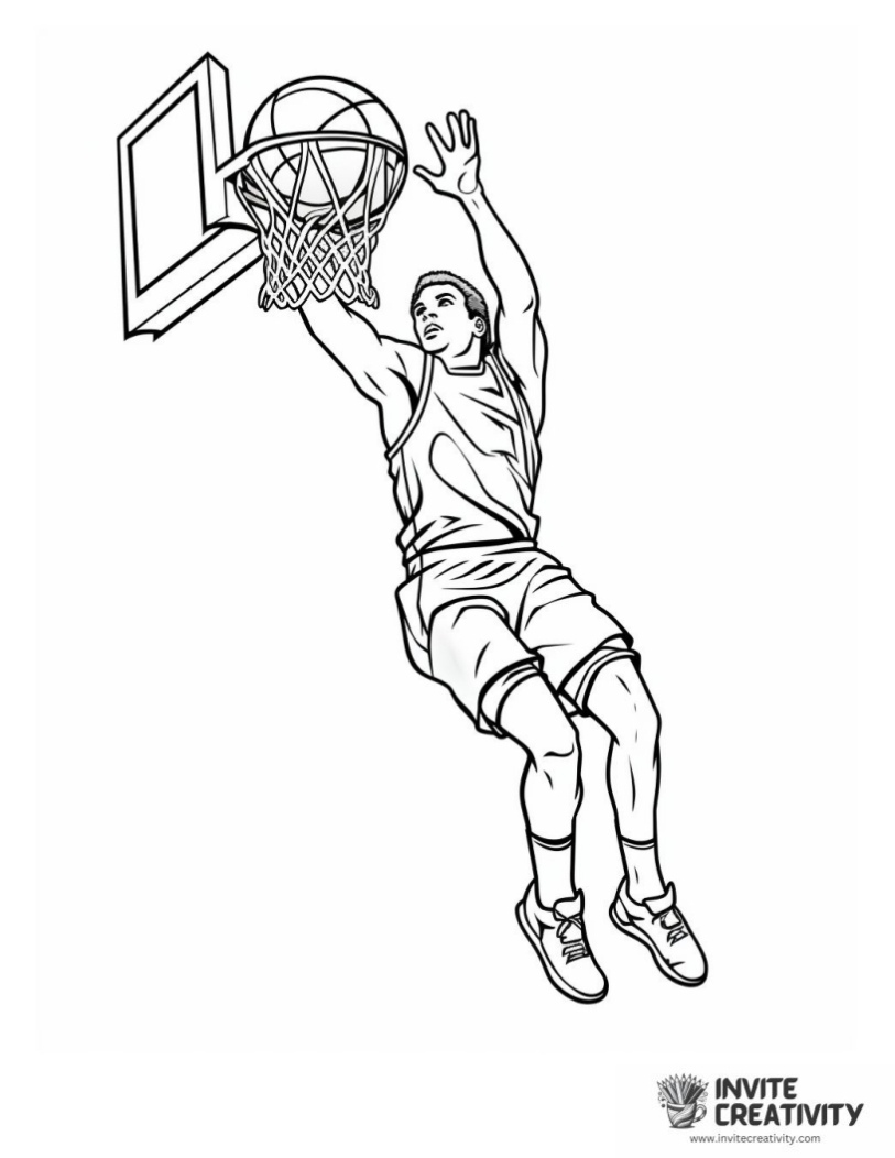 basketball coloring sheet