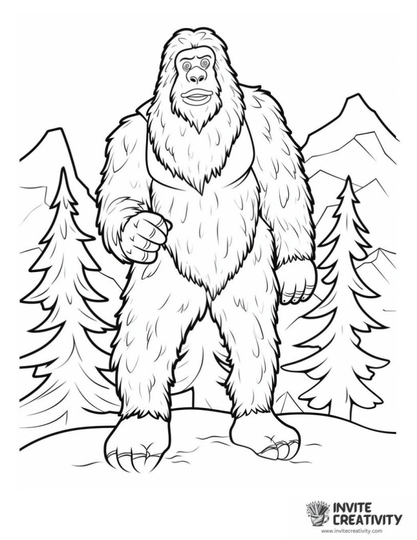 bigfoot to color