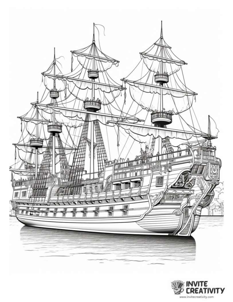 black pearl coloring page