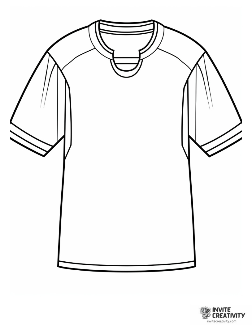 blank hockey jersey coloring page