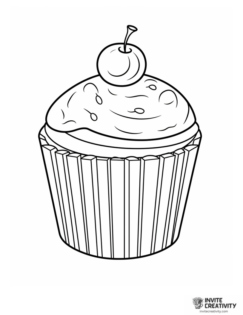 blueberry muffin illustration