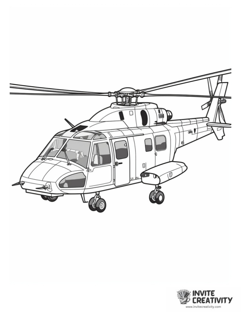 boeing helicopter coloring page