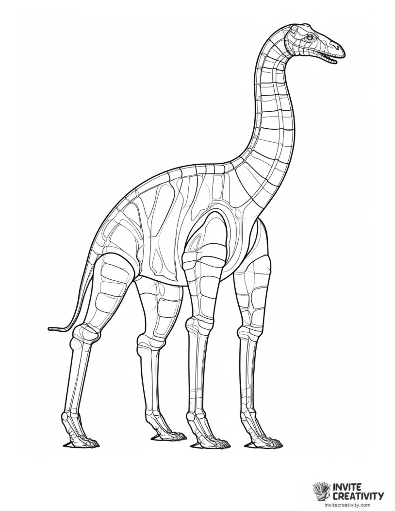 brachiosaurus anatomy coloring page