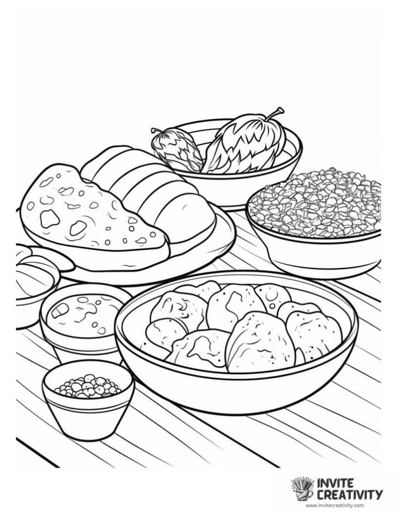 bread coloring page