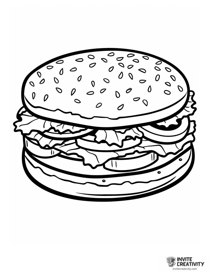 burger cartoon style