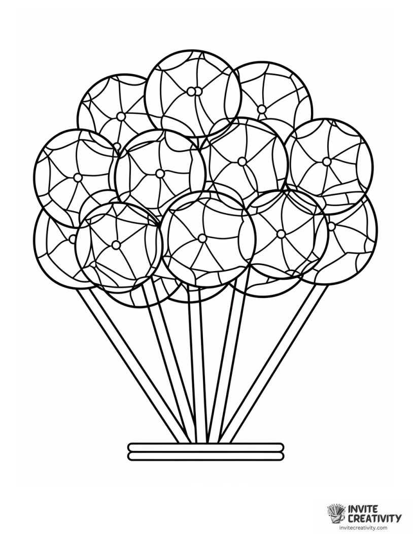 cake pop coloring page