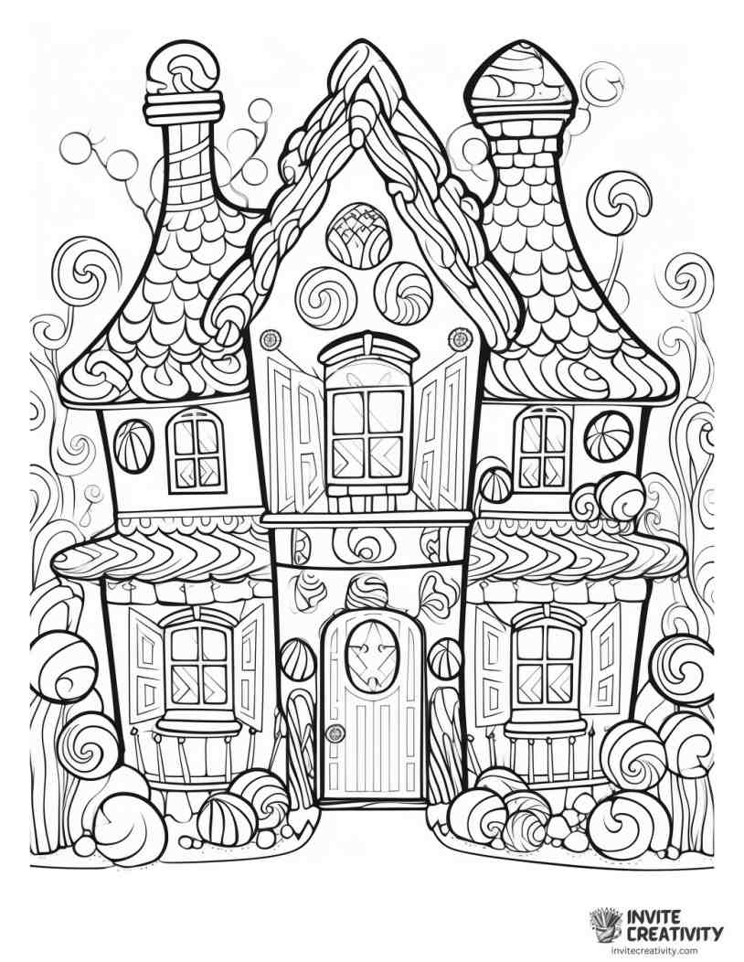 candy house outline