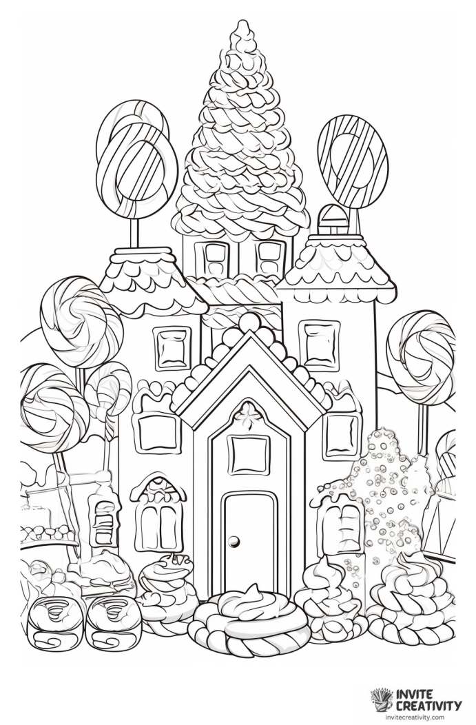 candyland coloring page