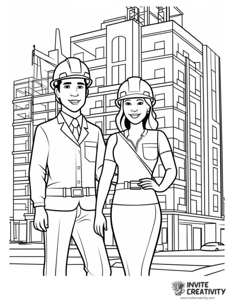career coloring page