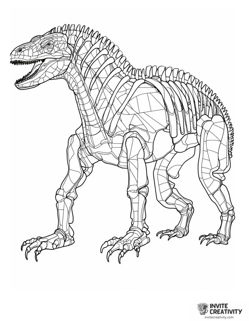 carnotaurus anatomy coloring page
