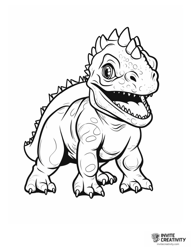 carnotaurus baby to color