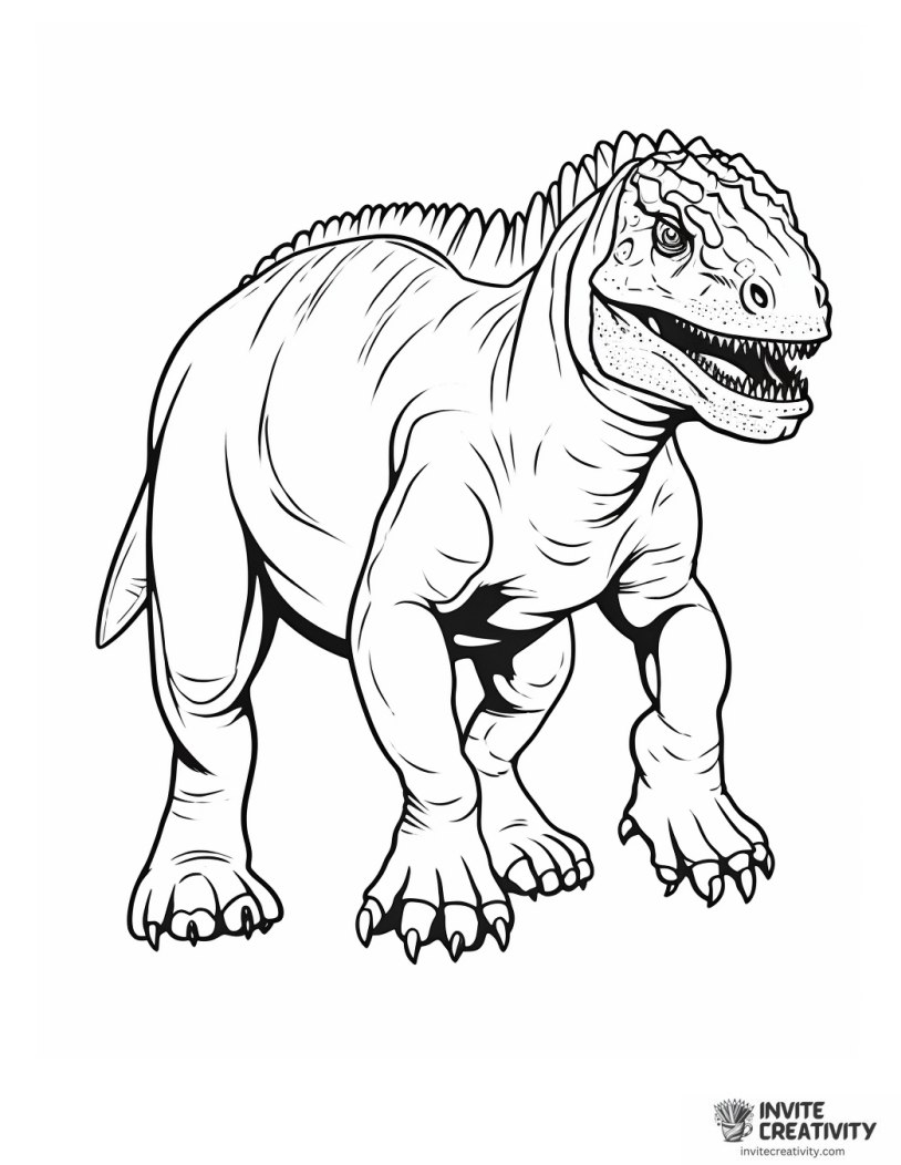 carnotaurus cartoon outline