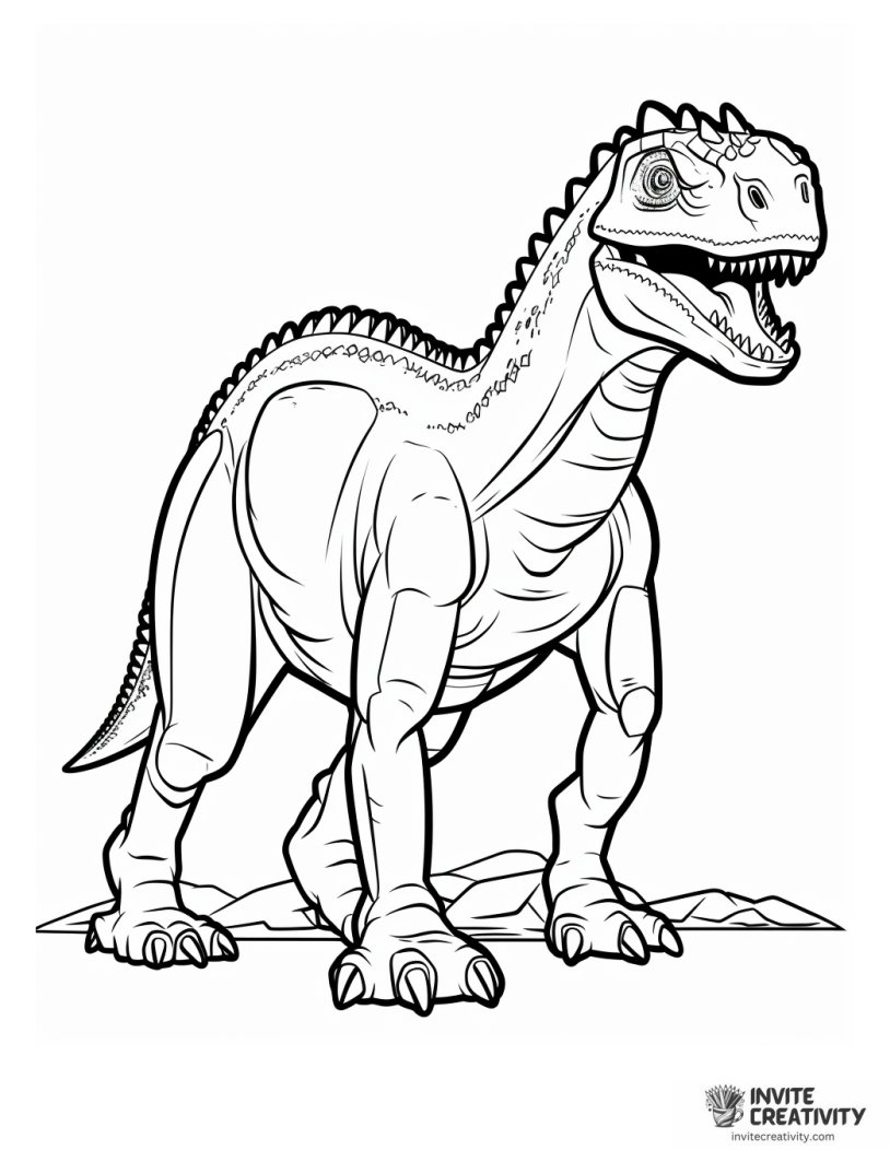 carnotaurus disney coloring page