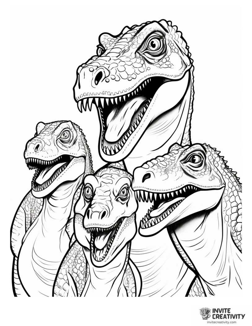 carnotaurus family to color
