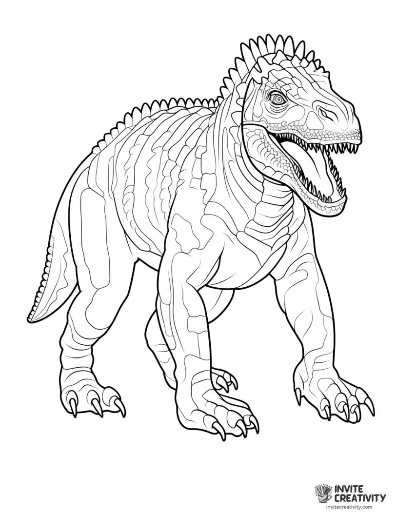 carnotaurus page to color