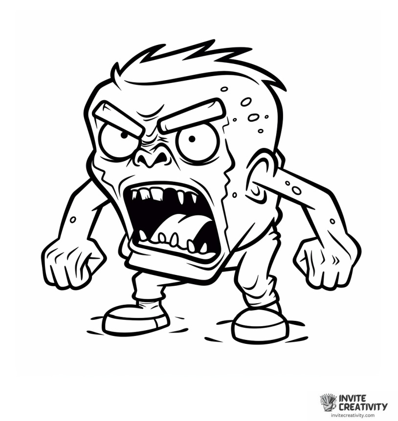 cartoon zombie character