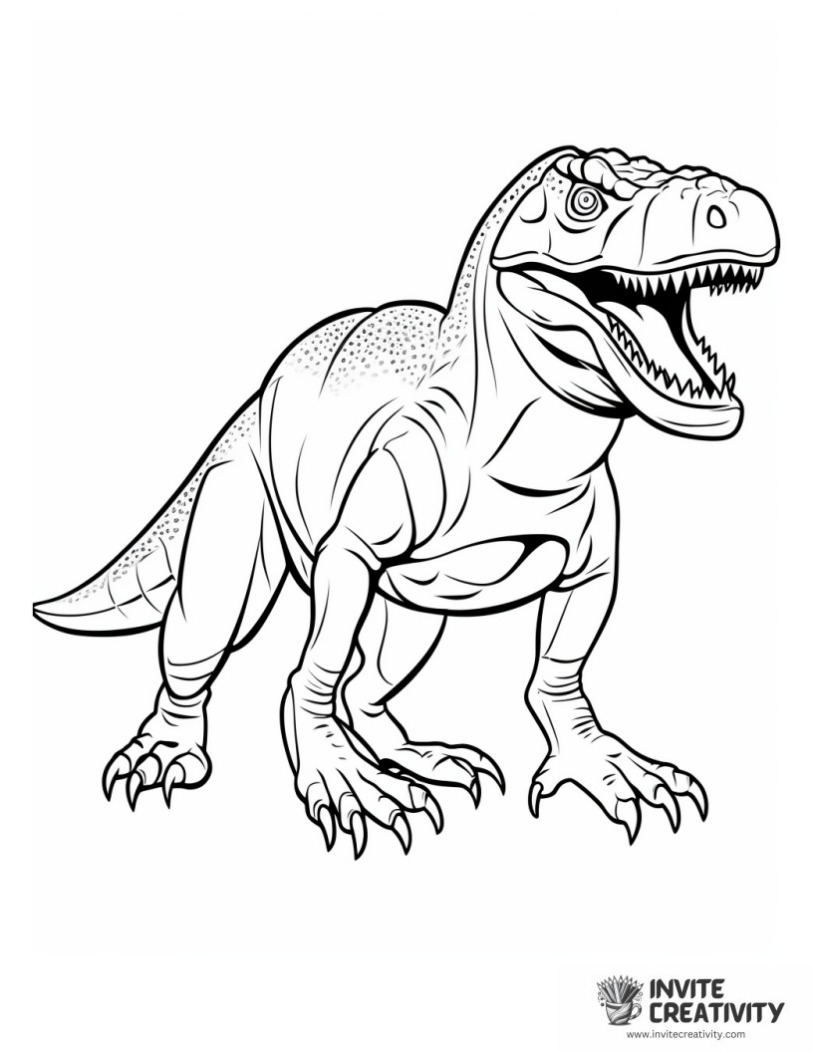 ceratosaurus coloring book page