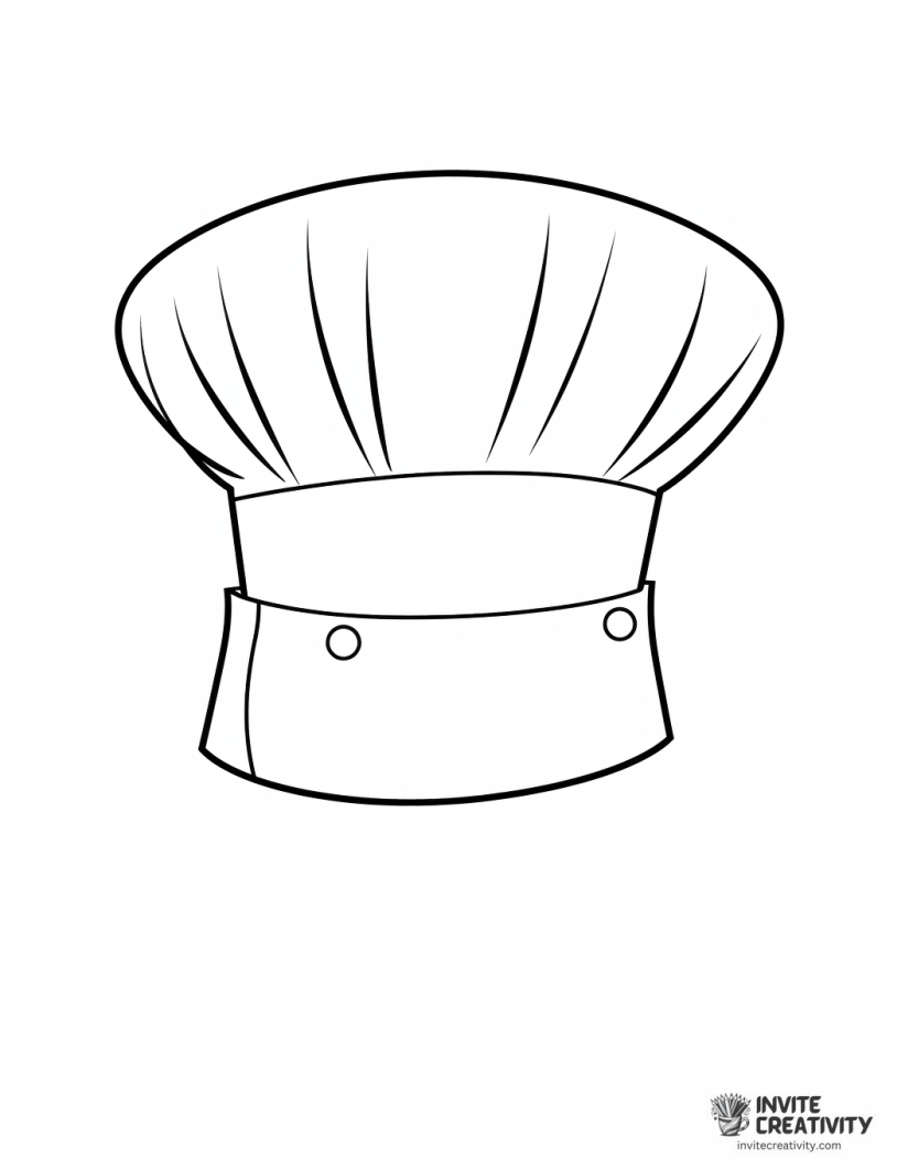 chef hat easy to color