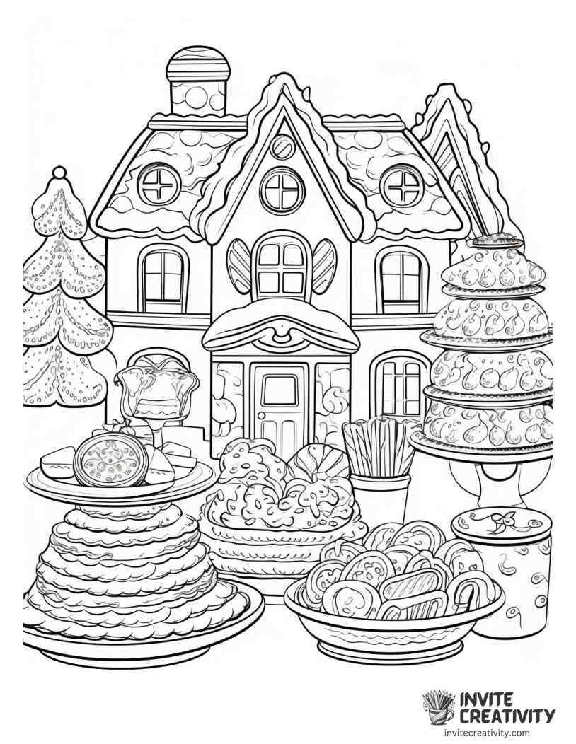 christmas cookies Coloring page