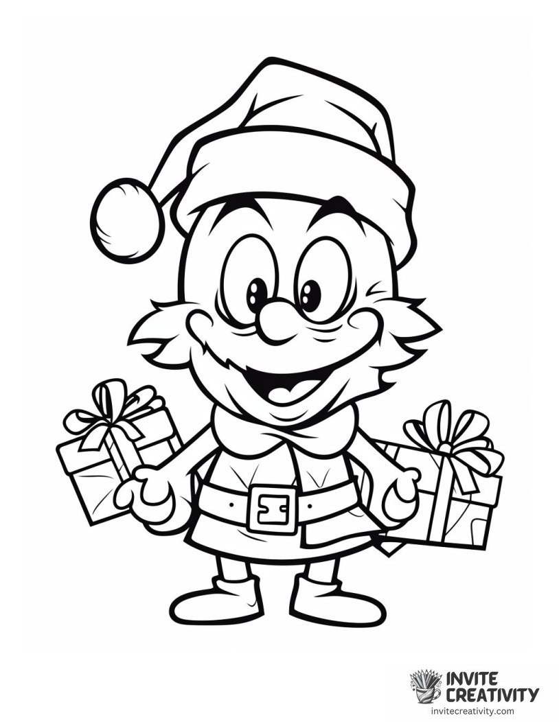 christmas grinch Coloring sheet of