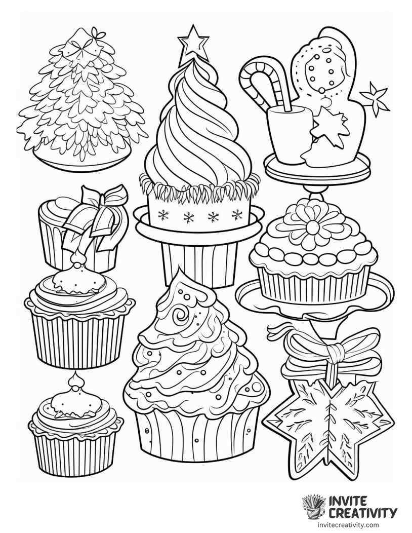 christmas sweets Coloring page