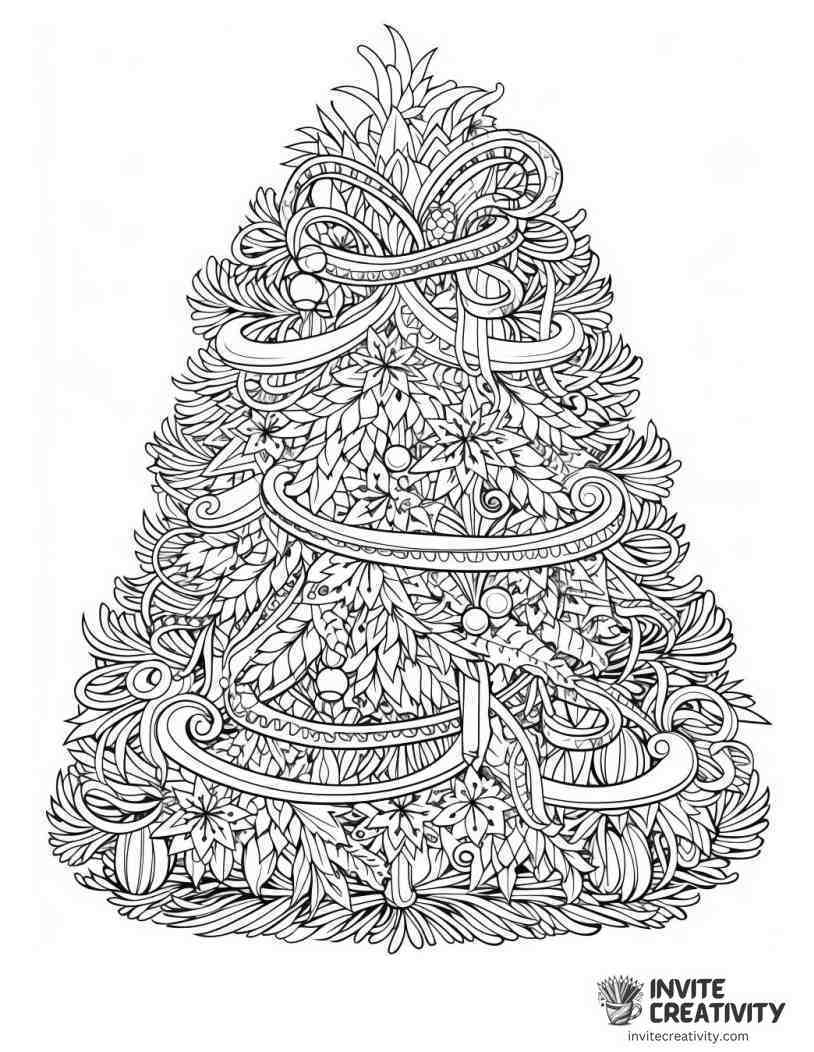 christmas tree Coloring page