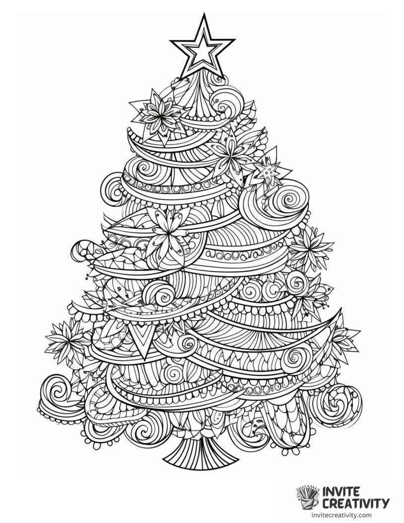 christmas tree for adults illustration