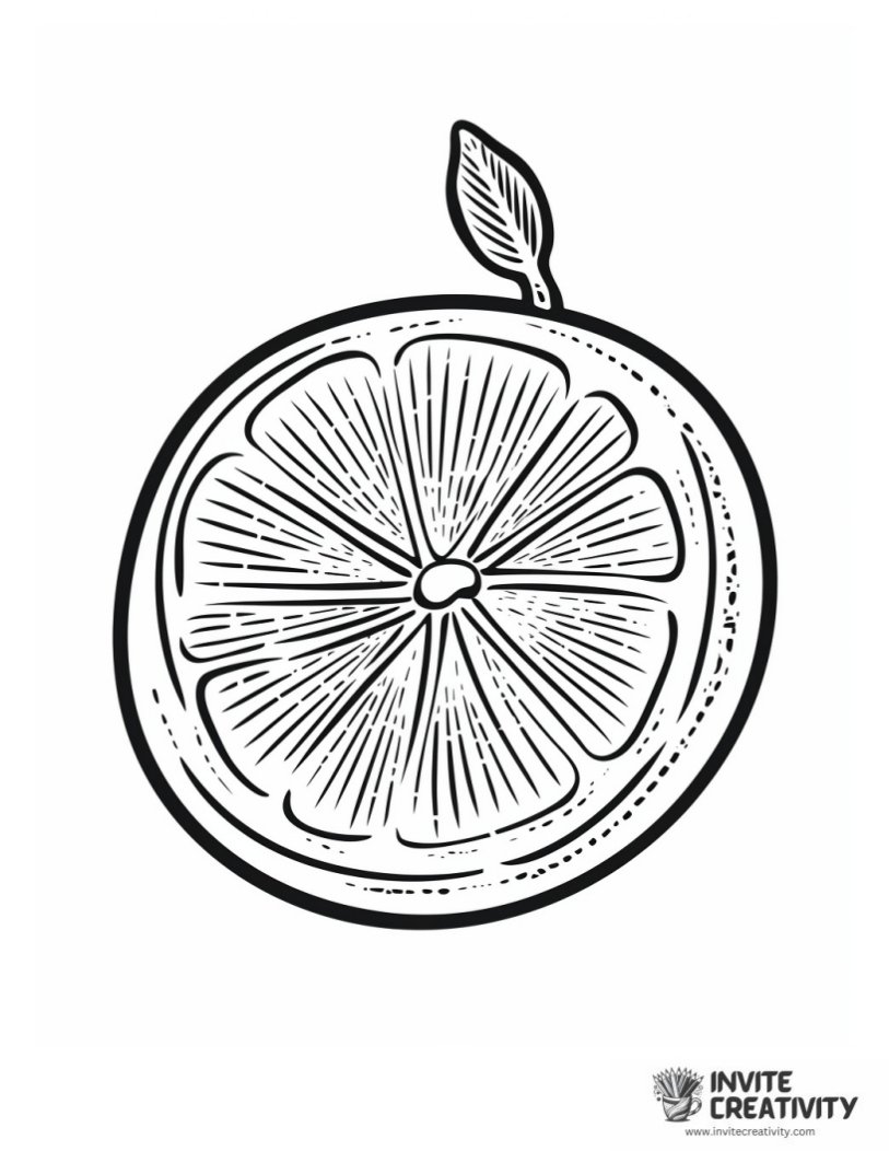 coloring page of Lemon