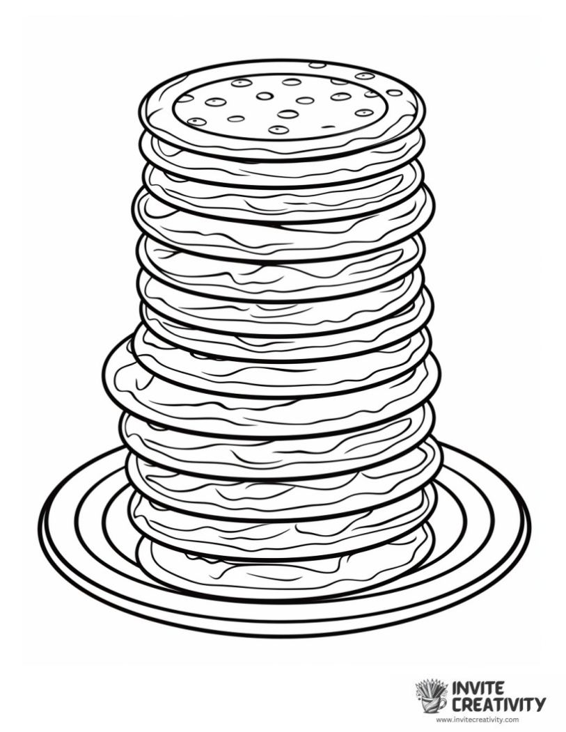 coloring page of cookies