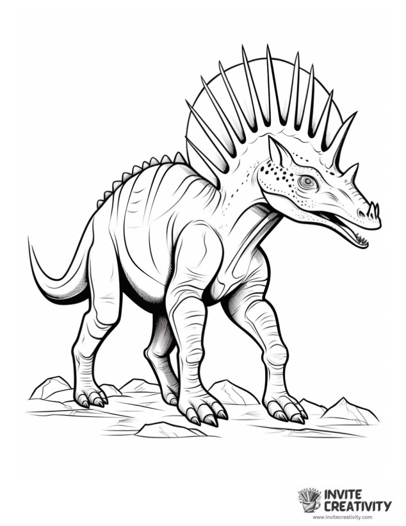 coloring sheet of triceratops jurassic park