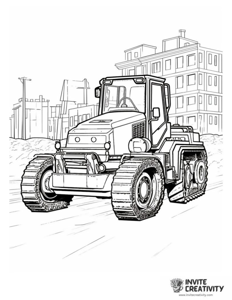 construction equipment page to color
