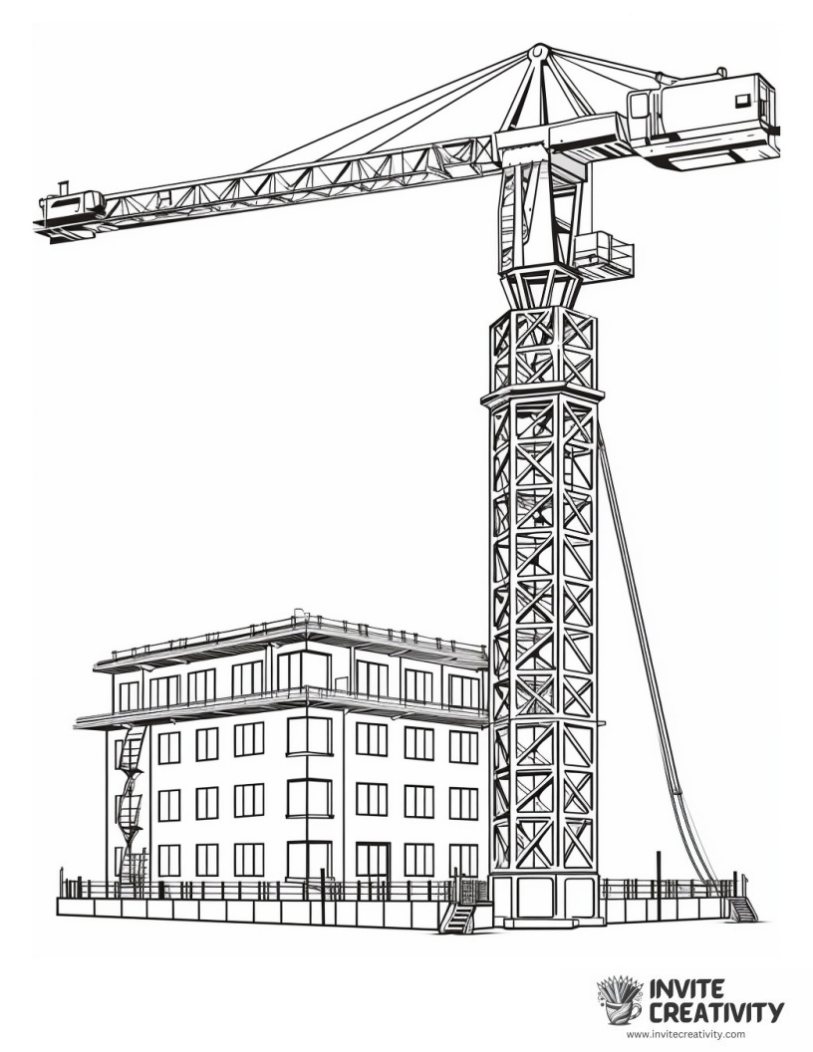 contsruction crane outline