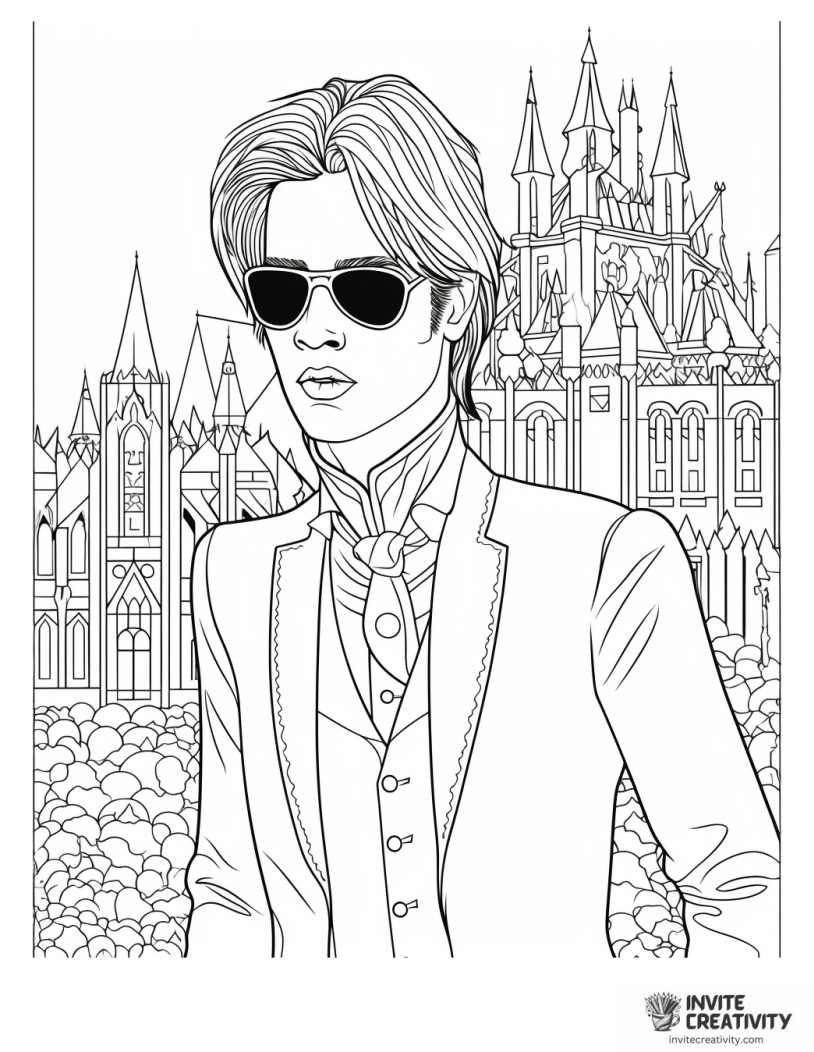cool vampire coloring page