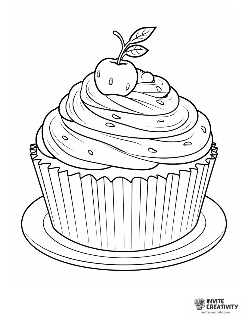 cupcake cartoon style