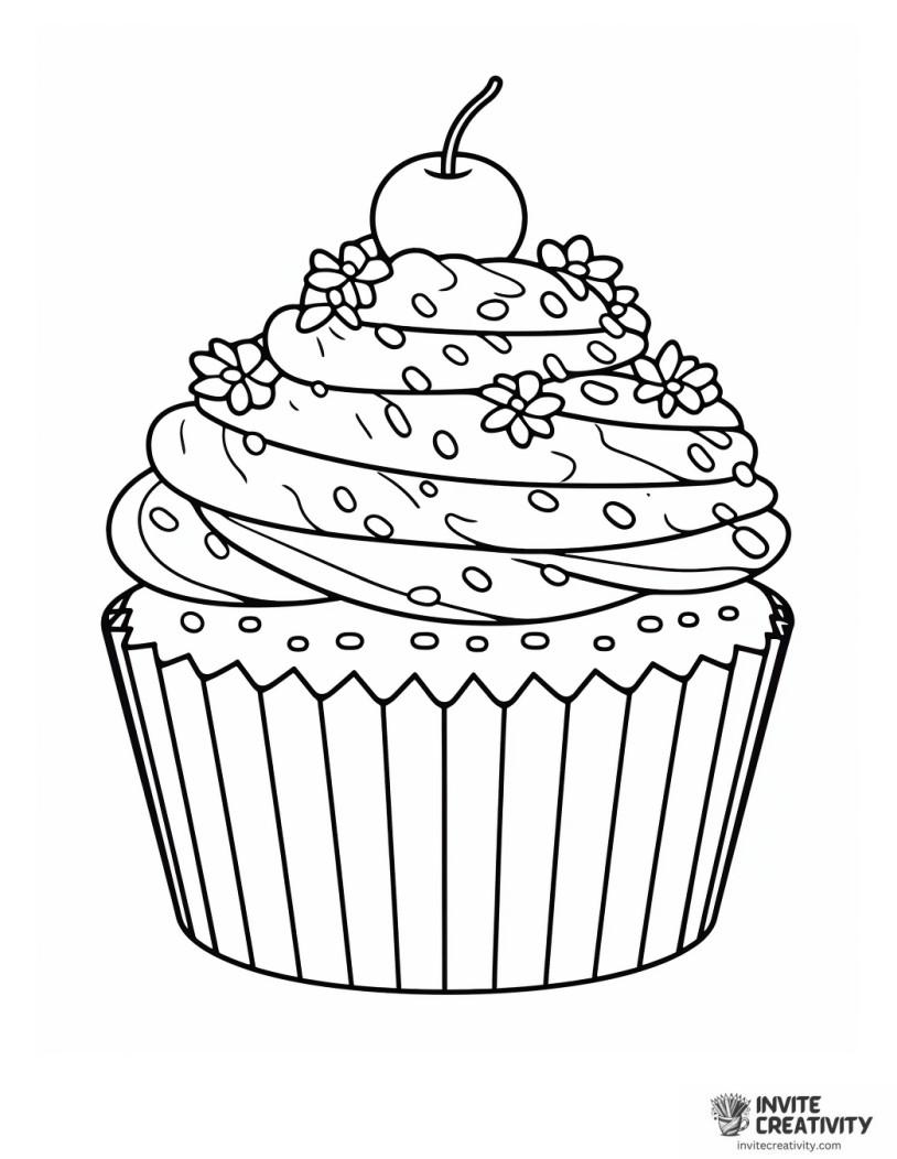 cupcake with sprinkles