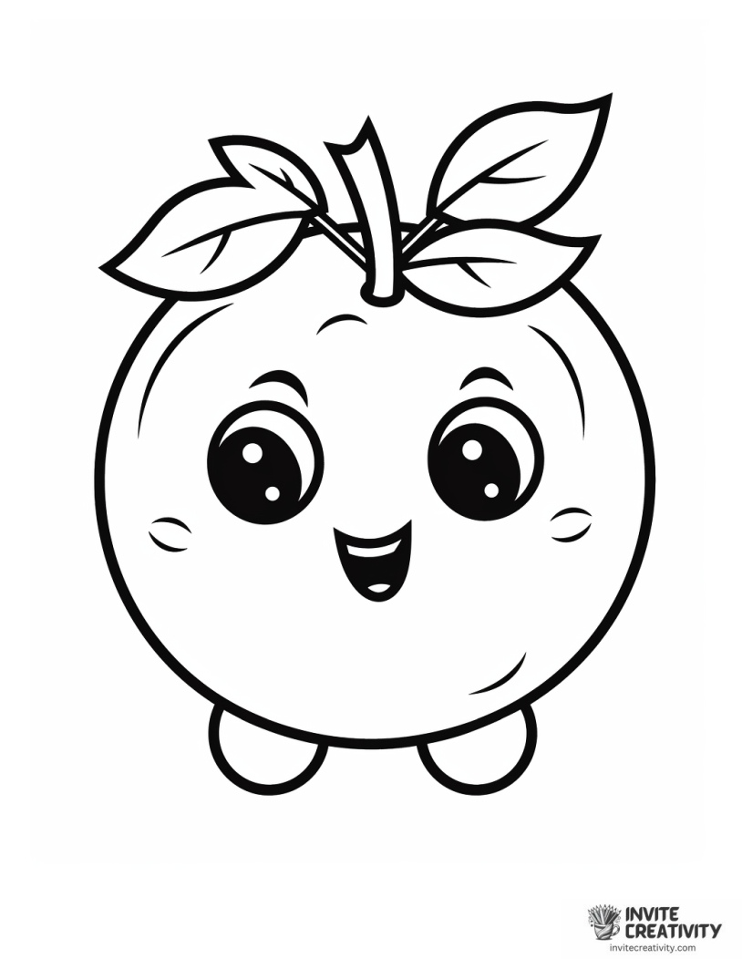 cute blueberry cartoon to color