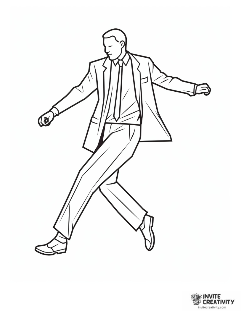 dancing man coloring sheet
