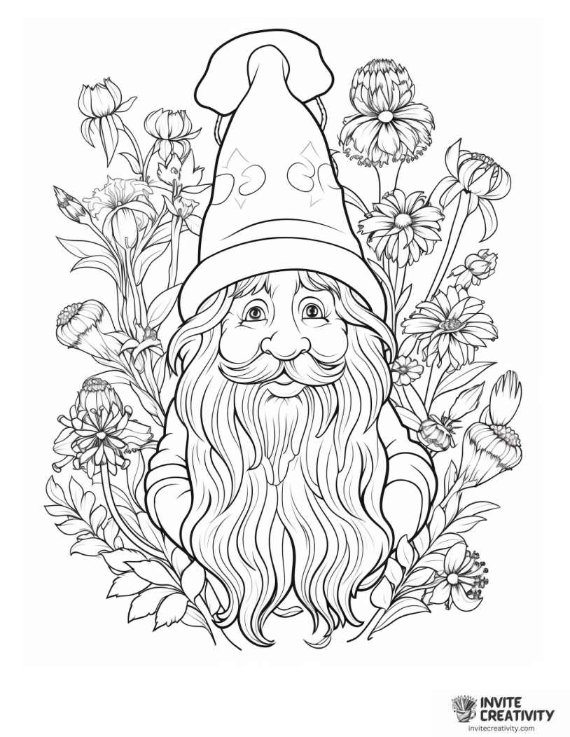 detailed gnome floral