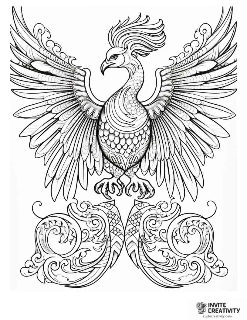 detailed phoenix zentagle